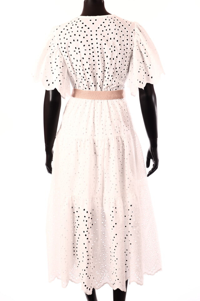 olasz női ruha ujjatlan kerek nyakú maxi