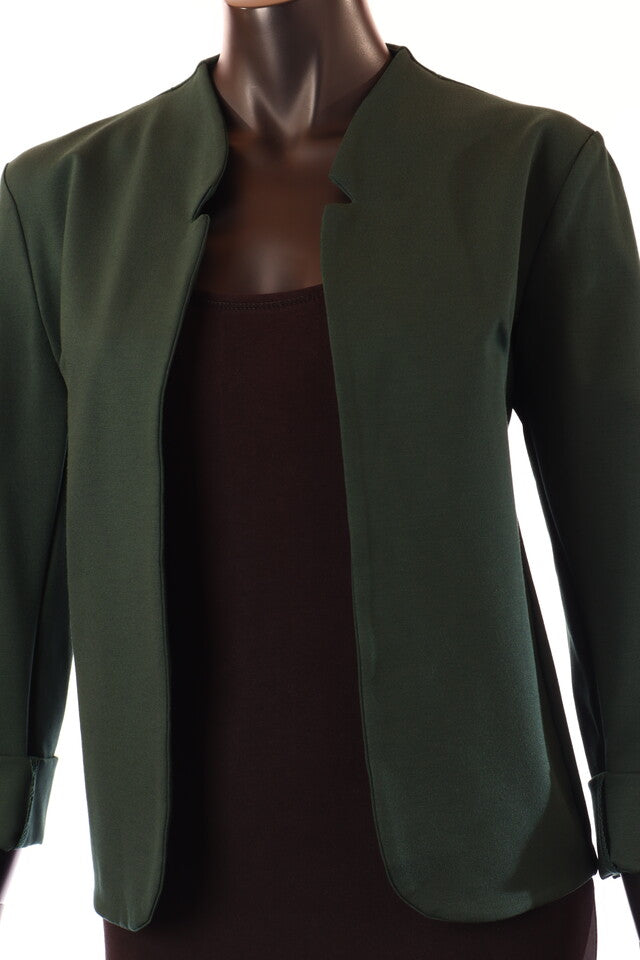 zöld sötét blézer pamut