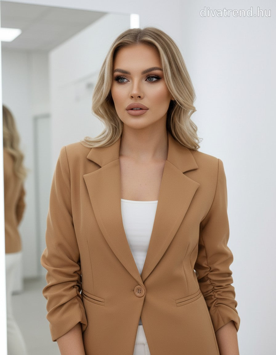 barna világos blézer