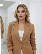 barna világos blézer