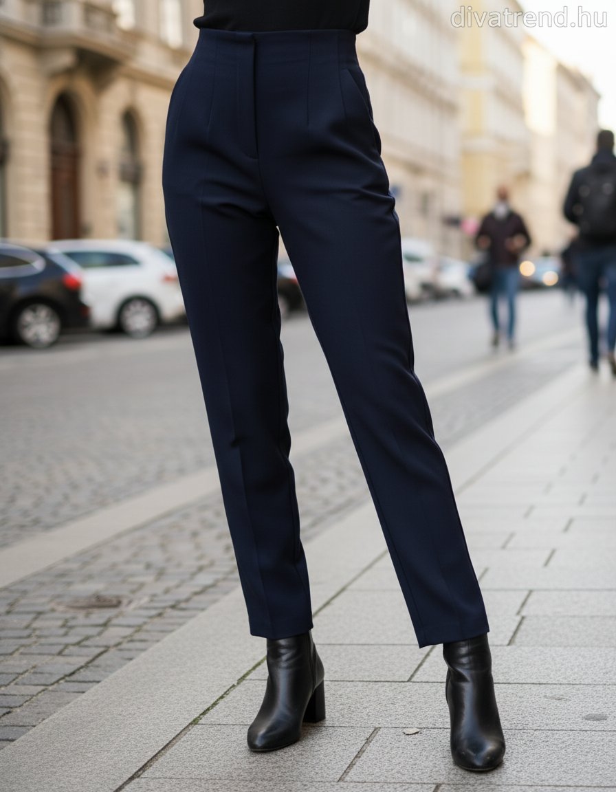 kék sötét női nadrág