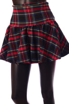 olasz női kockás szoknya mini