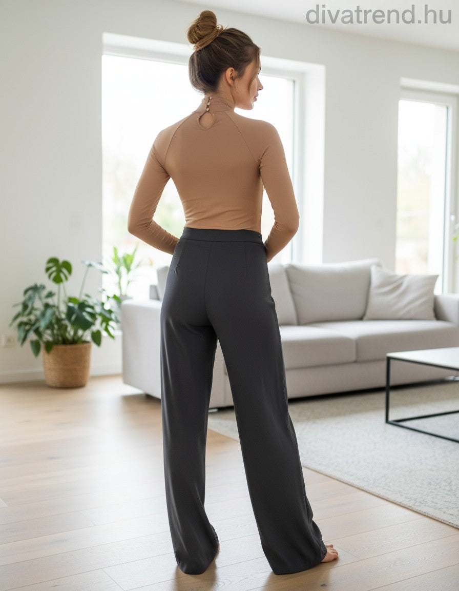 Kikiriki női body hosszú ujjú alakhangsúlyozó magas nyakú