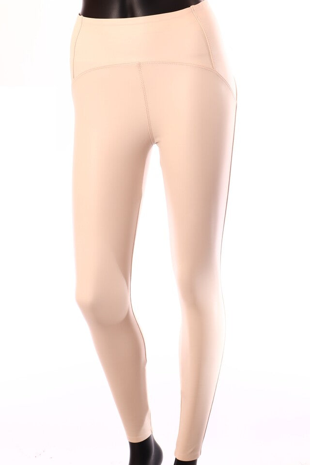 bézs Lissimo műbőr leggings
