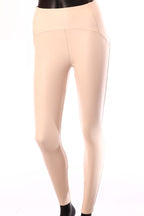 bézs Lissimo műbőr leggings