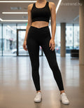 fekete Lissimo leggings bélelt