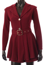 olasz női overál hosszú ujjú rövid V nyakú