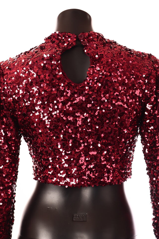 olasz női felső hosszú ujjú magas nyakú hátulról