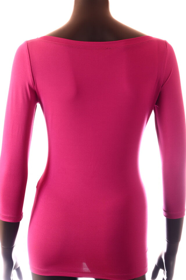 Kikiriki női felső 3/4 ujjú csónak nyakú hátulról