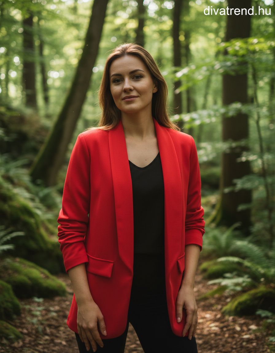 piros blézer