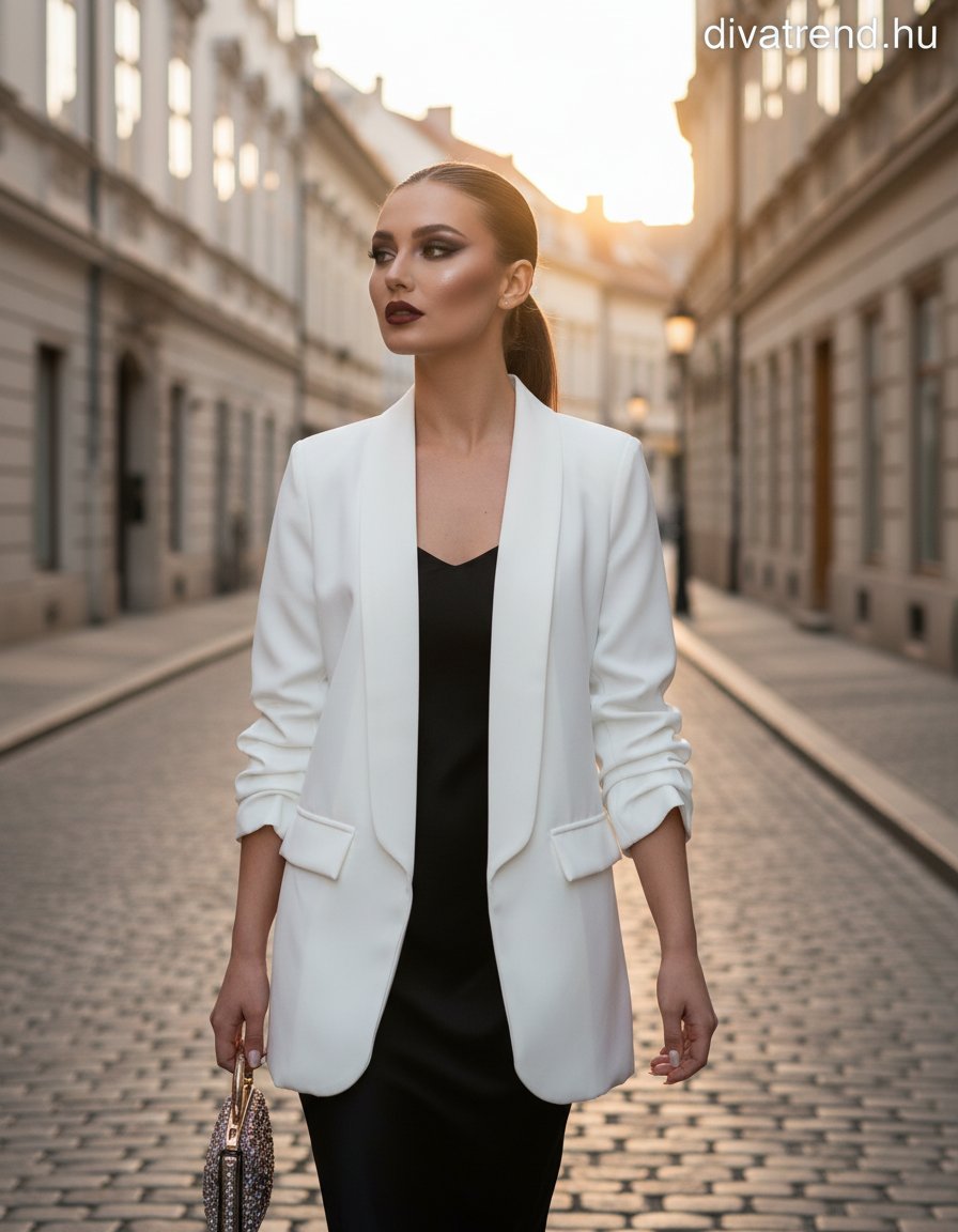 fehér blézer