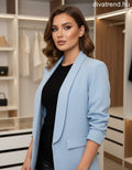 kék világos blézer