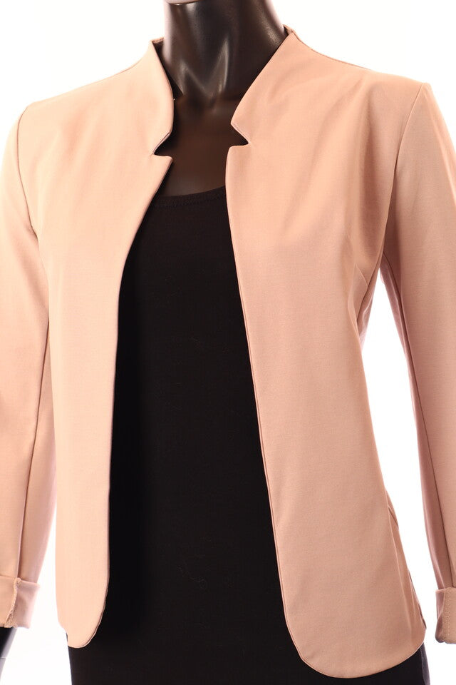 bézs sötét blézer pamut