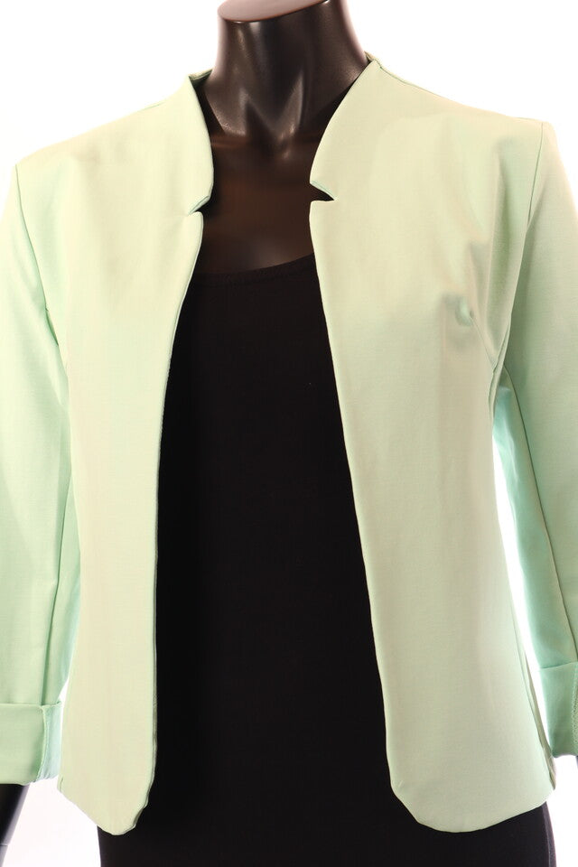 zöld világos blézer pamut