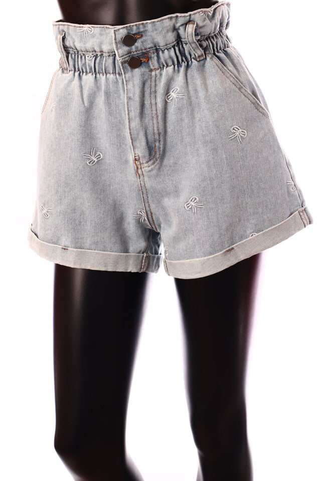 Trendying női mintás farmer nadrág rövid