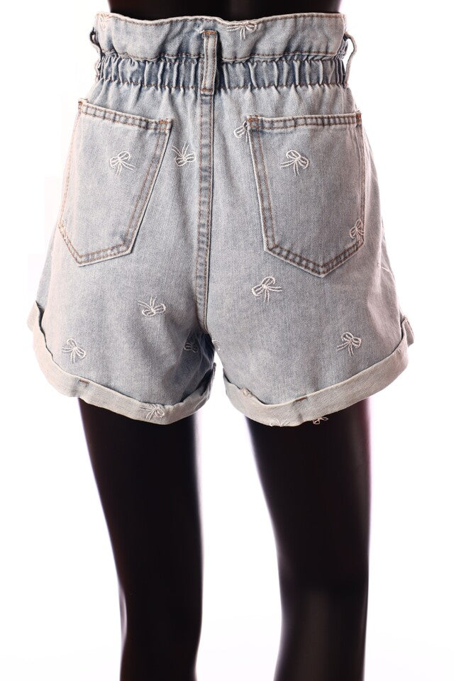 Trendying női mintás farmer nadrág rövid