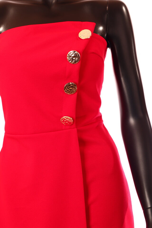 olasz női overál ujjatlan rövid váll nélküli