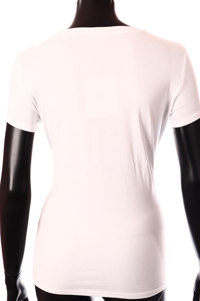 olasz női mintás póló rövid ujjú kerek nyakú