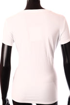 olasz női mintás póló rövid ujjú kerek nyakú