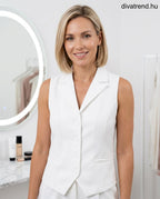 fehér elegáns női mellény