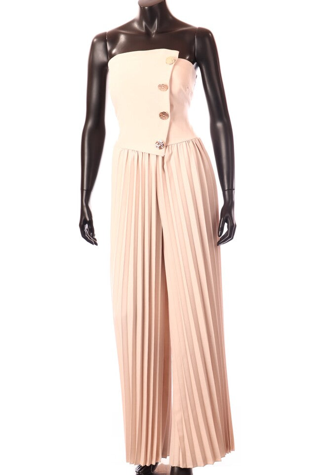 olasz női vékony overál ujjatlan hosszú váll nélküli