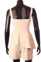 olasz női overál ujjatlan rövid Szögletes nyakkivágás