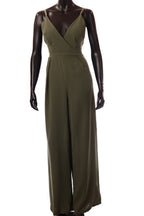 olasz női overál ujjatlan hosszú V nyakú