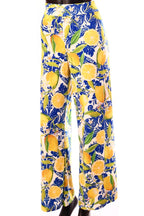 olasz női gyümölcs mintás vékony nadrág hosszú