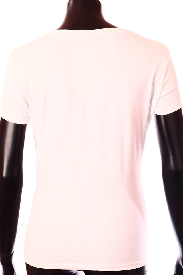 olasz női mintás póló rövid ujjú kerek nyakú