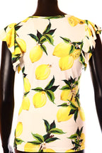 olasz női mintás felső ujjatlan alakhangsúlyozó kerek nyakú