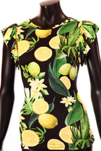 olasz női mintás felső ujjatlan alakhangsúlyozó kerek nyakú