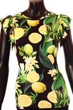 olasz női mintás felső ujjatlan alakhangsúlyozó kerek nyakú