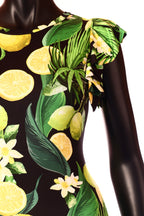 olasz női mintás felső ujjatlan alakhangsúlyozó kerek nyakú