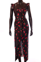 olasz női mintás vékony szett ujjatlan hosszú V nyakú