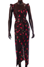 olasz női mintás vékony szett ujjatlan hosszú V nyakú