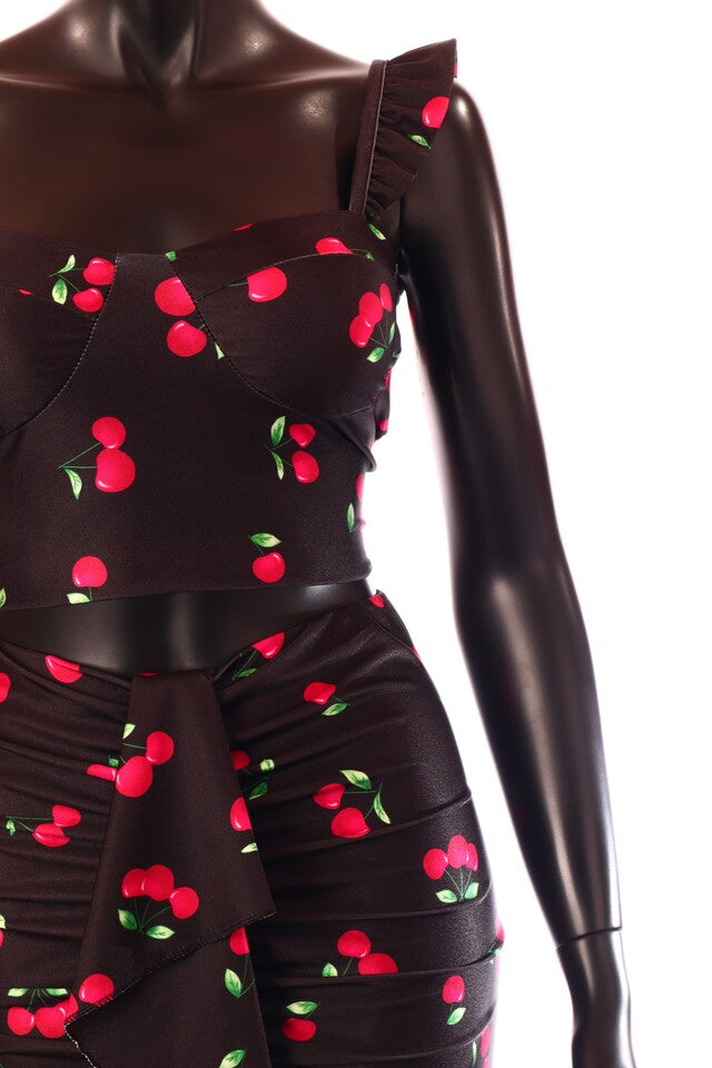 olasz női mintás vékony szett ujjatlan hosszú V nyakú