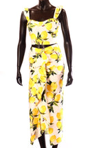 olasz női mintás vékony szett ujjatlan hosszú V nyakú