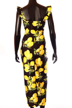 olasz női mintás vékony szett ujjatlan hosszú V nyakú