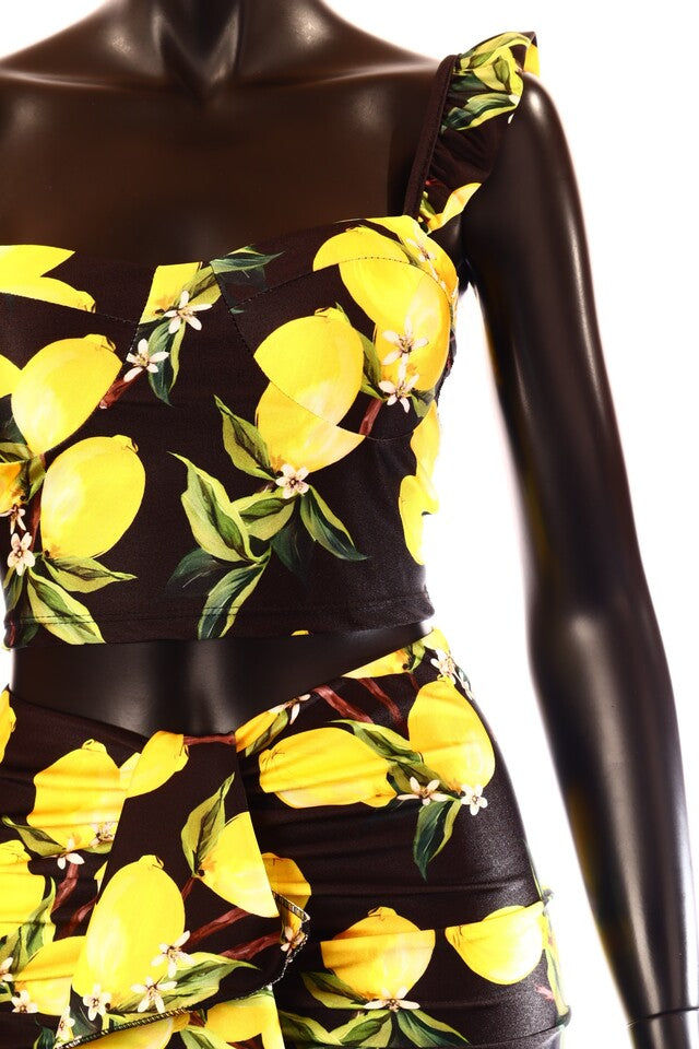 olasz női mintás vékony szett ujjatlan hosszú V nyakú