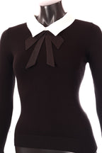 Lovery női kötött felső hosszú ujjú alakhangsúlyozó V nyakú