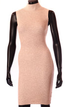 Zstudio női kötött ruha ujjatlan alakhangsúlyozó magas nyakú térd