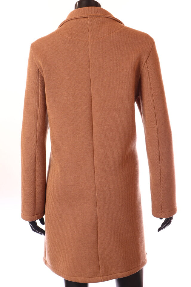 női átmeneti kabát V-nyakú hátulról