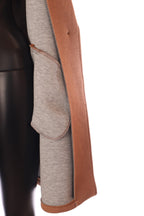 női átmeneti kabát V-nyakú belülről