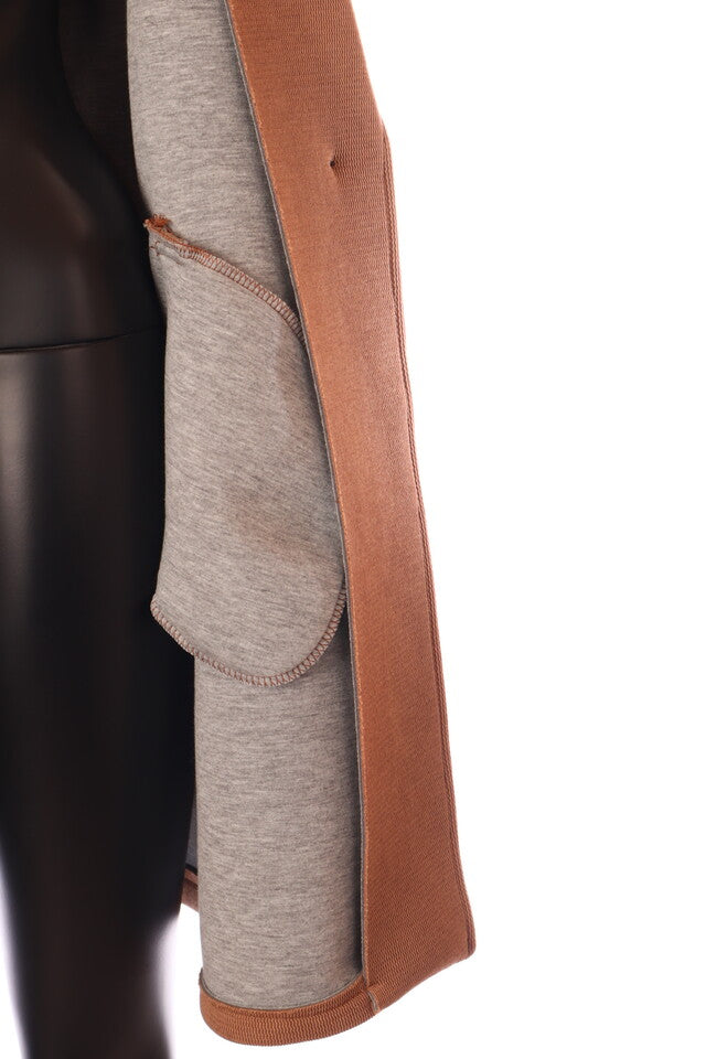 női átmeneti kabát V-nyakú belülről