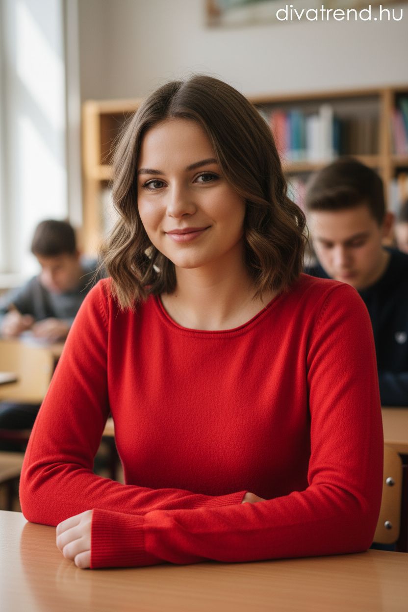 Zstudio női kötött felső hosszú ujjú alakhangsúlyozó kerek nyakú