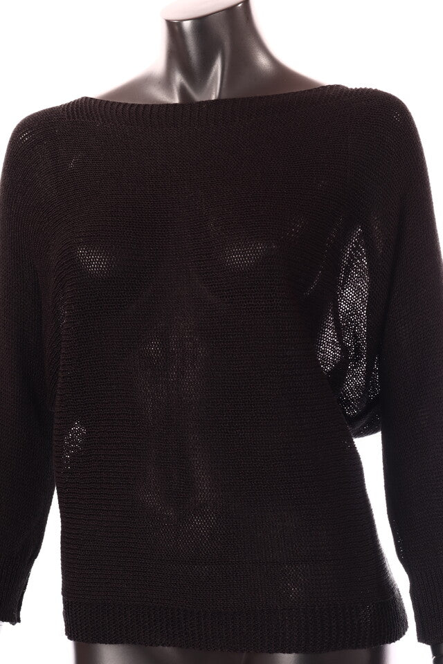 olasz női kötött felső hosszú ujjú kerek nyakú