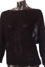 olasz női kötött felső hosszú ujjú kerek nyakú