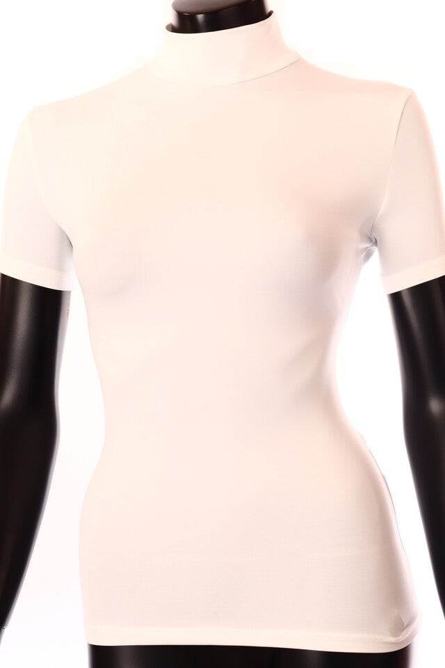 Kikiriki női felső rövid ujjú alakhangsúlyozó magas nyakú