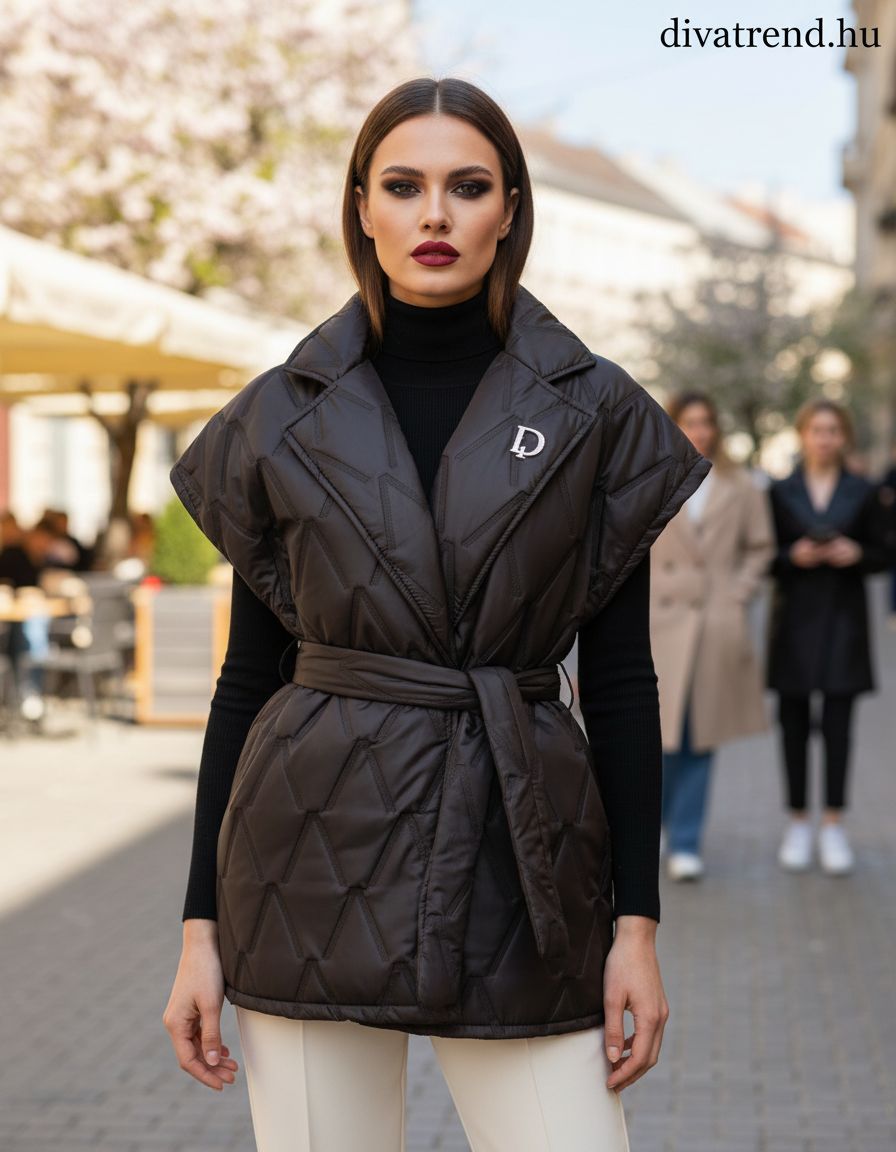 fekete mellény női