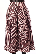 olasz női szoknya midi A vonalú